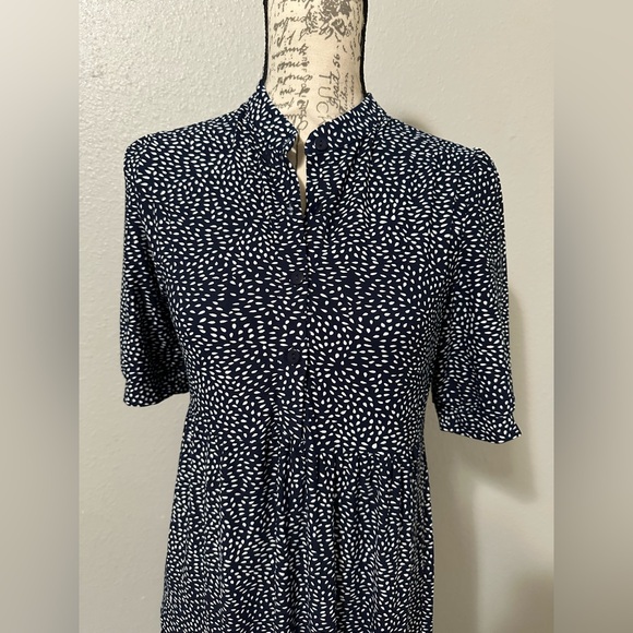 Max Studio Navy/White Maxi Dress . New with out tags, still in great conditions - Picture 4 of 10